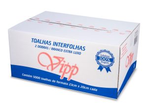 PAPEL TOALHA INTERFOLHADAS VIPP 02 DOBRAS