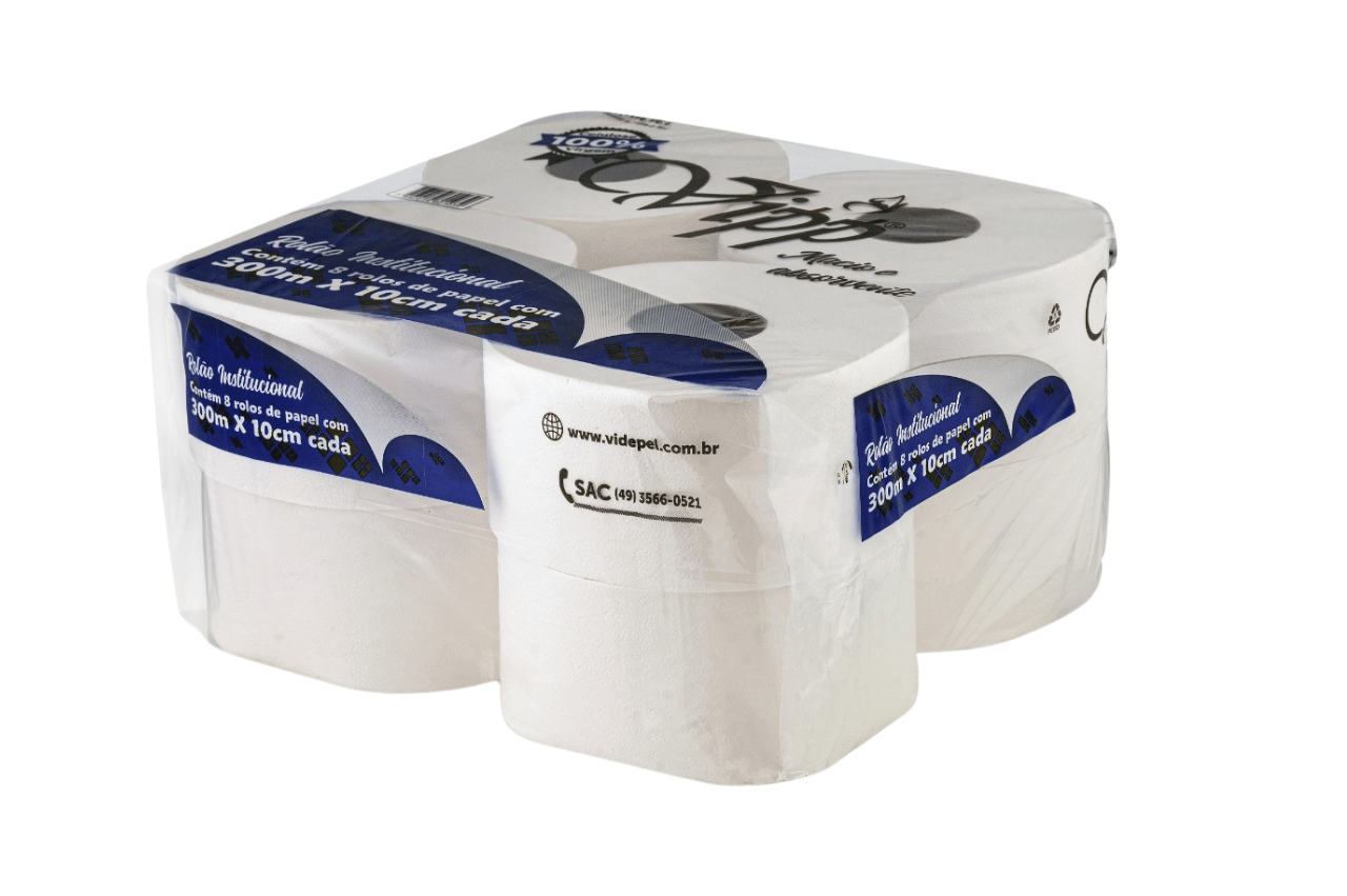 papel higiÊnico rolÃo vipp