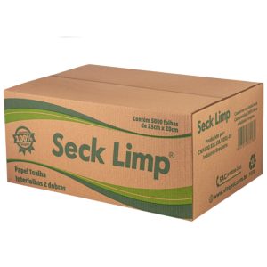 PAPEL TOALHA INTERFOLHADA SECK LIMP 23 CM X 20 CM | CAIXA COM 5.000 FOLHAS