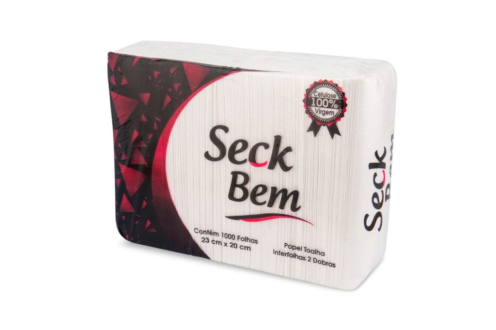 PAPEL TOALHA INTERFOLHADA SECK BEM 23 CM X 20 CM | PACOTE 1.000 FOLHAS