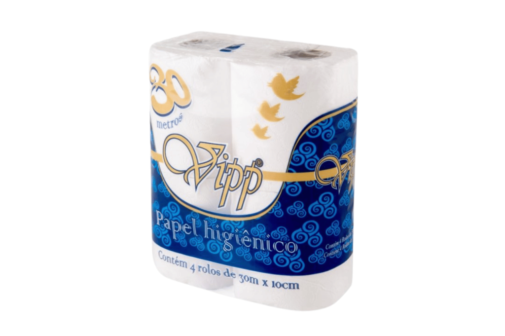 PAPEL HIGIÊNICO VIPP 30 METROS | 16X4
