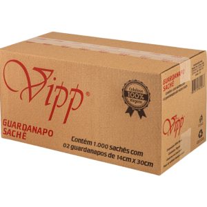 GUARDANAPO SACHÊ 14 CM X 30 CM | CAIXA COM 1.000 SACHÊS | 2 UN CADA