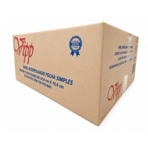 GUARDANAPO DE PAPEL INTERFOLHADO VIPP 10 CM X 20 CM | FOLHA SIMPLES | CAIXA COM 5.000 FOLHAS
