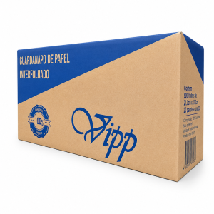 PAPEL INTERFOLHADO CAI CAI VIPP 10 CM X 20 CM | FOLHA SIMPLES | CAIXA COM 10.000 FOLHAS